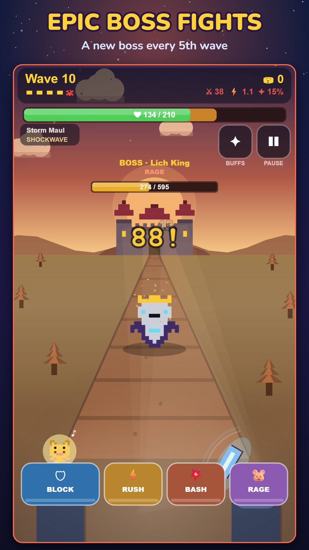 Epic Boss Battle in The Knight and the Hamster