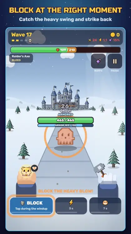 Block at the right moment